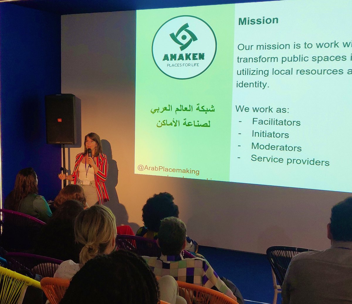 Presenting our <a href="/ArabPlacemaking/">AmakenPlacemaking (أماكن)</a> at  <a href="/WUF11cotf/">WUF11</a> be part of the movement..