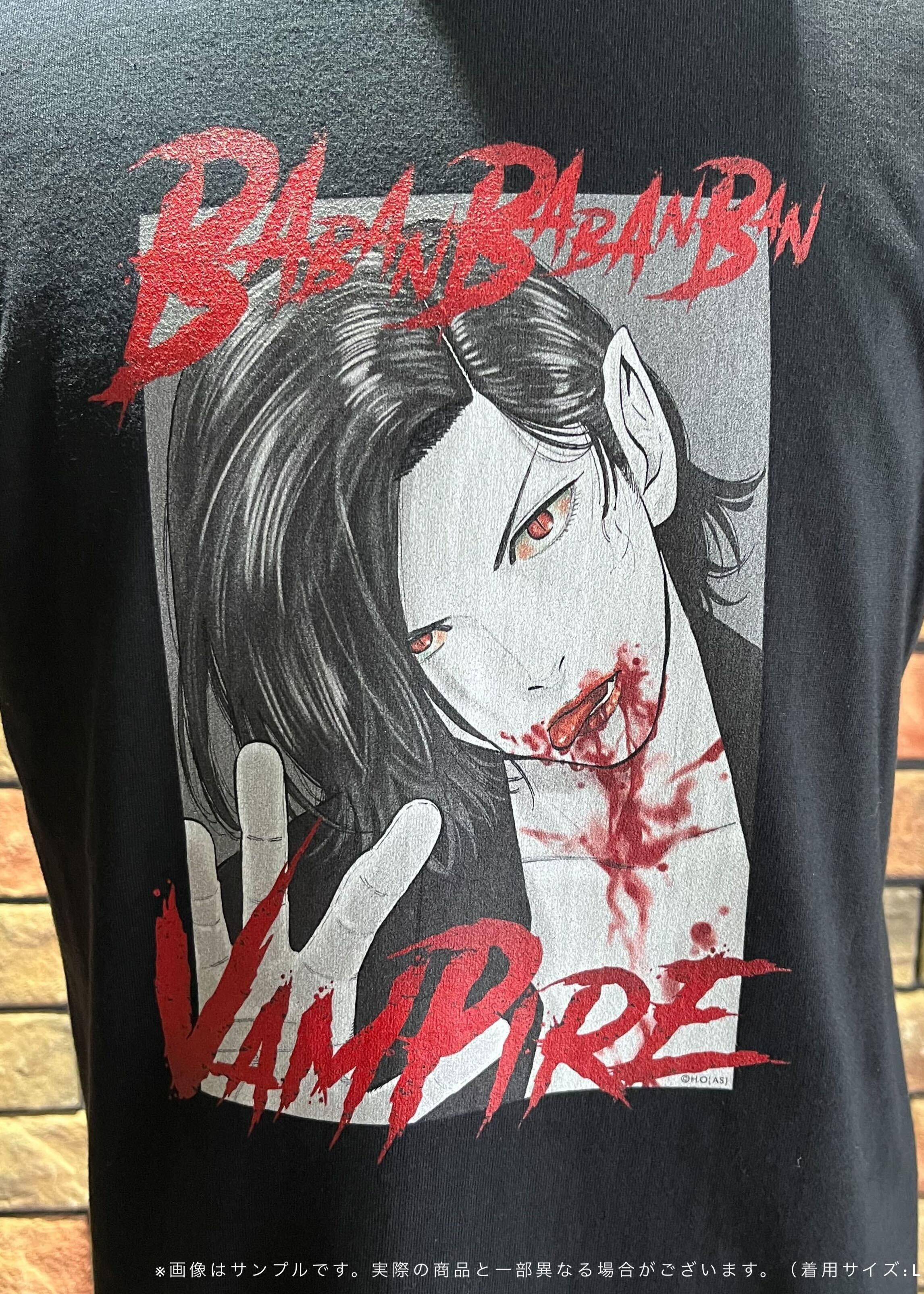 ババンババンバンバンパイア　Tシャツ　サイン　森　森蘭丸　バババ　限定 ババンババンバンバンパイア 森蘭丸TシャツBLACK L｜ホビーの