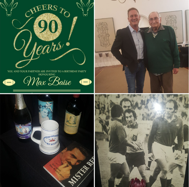 SethBravo7's tweet photo. @maroelamedia Privileged to be in Riversdale to celebrate this auspicious birthday with the oldest member of the Baise family (a true gentleman and rugby legend), whom my son is named after https://t.co/IPko4bQQAb