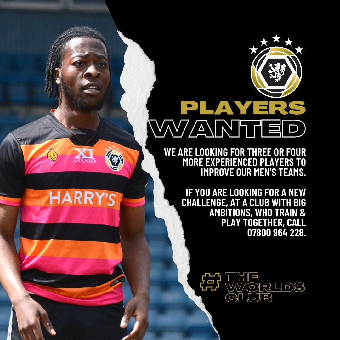 Wanderers FC (Dulwich) (@wanderersafc) on Twitter photo If you're still uncertain about where you will be playing next, drop us a message.
We're seeking a small number of experienced, committed players to take us from fearless to feared 💪🏽
🪜Step 11
⚽ Thu training
📌 #CrystalPalace
<a href="/Wanderers1s/">Wanderers FC 1st Team</a> <a href="/ssecleague/">Surrey South Eastern Combination</a> <a href="/AmateurFA/">Amateur FA ⚽️</a> <a href="/LondonFA/">London Football</a> If you're still uncertain about where you will be playing next, drop us a message.
We're seeking a small number of experienced, committed players to take us from fearless to feared 💪🏽
🪜Step 11
⚽ Thu training
📌 #CrystalPalace
<a href="/Wanderers1s/">Wanderers FC 1st Team</a> <a href="/ssecleague/">Surrey South Eastern Combination</a> <a href="/AmateurFA/">Amateur FA ⚽️</a> <a href="/LondonFA/">London Football</a>