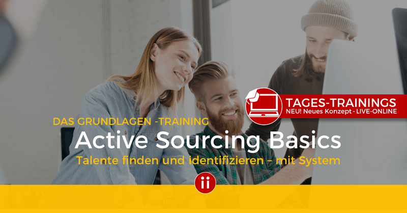 Sie möchten effizient Personal Suchen &amp; Finden? 🤩

Dann nutzen Sie die Chance bei unserem TAGES ONLINE-TRAINING Active #Sourcing Basics dabei zu sein. 

Am 𝟭𝟴.𝟳. lernen Sie u.a. wie Sie Suchanfragen schreiben &amp; welche Tools Sie brauchen: bit.ly/SouTrain180722 #HR