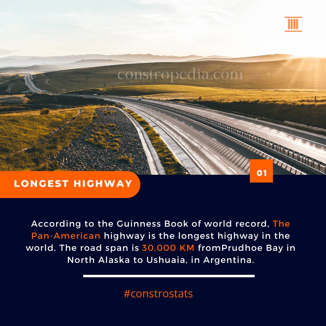 constropedia's tweet image. Longest road in the world
#constropedia #longestroad #longestroadintheworld #road #highway #civilengineering #civilengineer #construction #concrete #guinness #guinnesworldrecord #worldrecord #worldrecords #constrostats