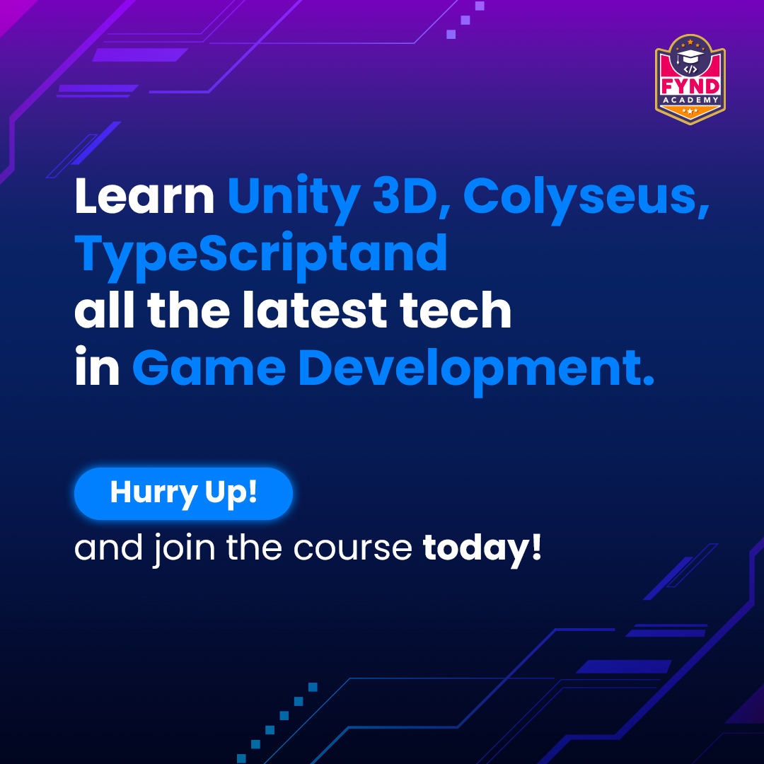 From the latest technologies to the best hands-on mentorship, Game Development at #Fynd Academy has a lot in store for you. 
#Registrations for the latest batch closing soon, apply today!

forms.gle/mwNYhgAKziA3rz…

#Gamedevelopment #unity #Colyseus #Typescript #nodejs #ui