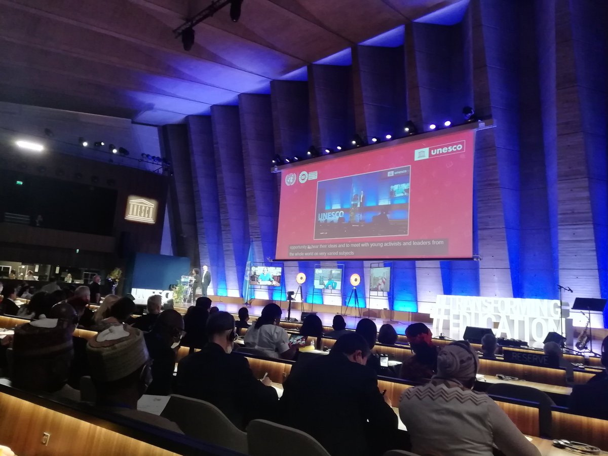 cira_pineiro's tweet photo. #TransformarLaEducación, un compromiso de todas las naciones para cumplir los ODS 4 hacia el 2030. Hoy foro de los jóvenes en la Pre-Cumbre en la UNESCO. #CubaEduca @CubaMined https://t.co/2Fe4xXtuiV