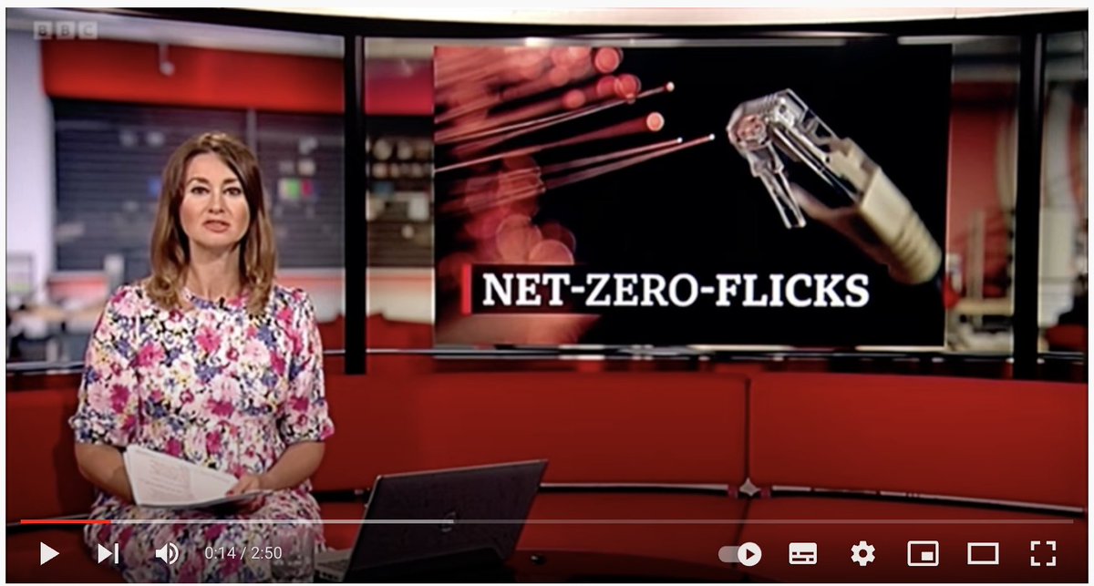 Global internet use counts for 3% of the total carbon emissions. The same as the aviation industry! Check this video ➡️ eu1.hubs.ly/H019XbZ0 from the BBC about the carbon footprint impact of streaming and the actions taken by Greening of Streaming members.#greenstreaming 🌴