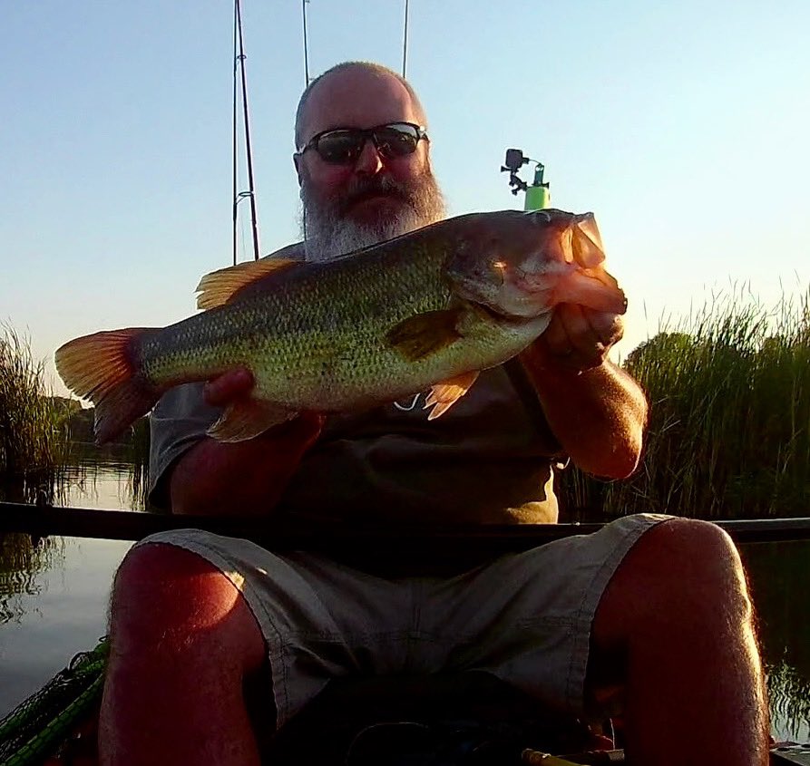 Another good Minnesota bass.  #bassfishingnation #bass #catchandrelease #minnesota #kayakfishing #bergeropsfishing #onecastfishing #oldtownkayaks #bassfishing #fishing