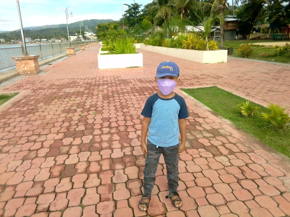 At our city park with my eldest son