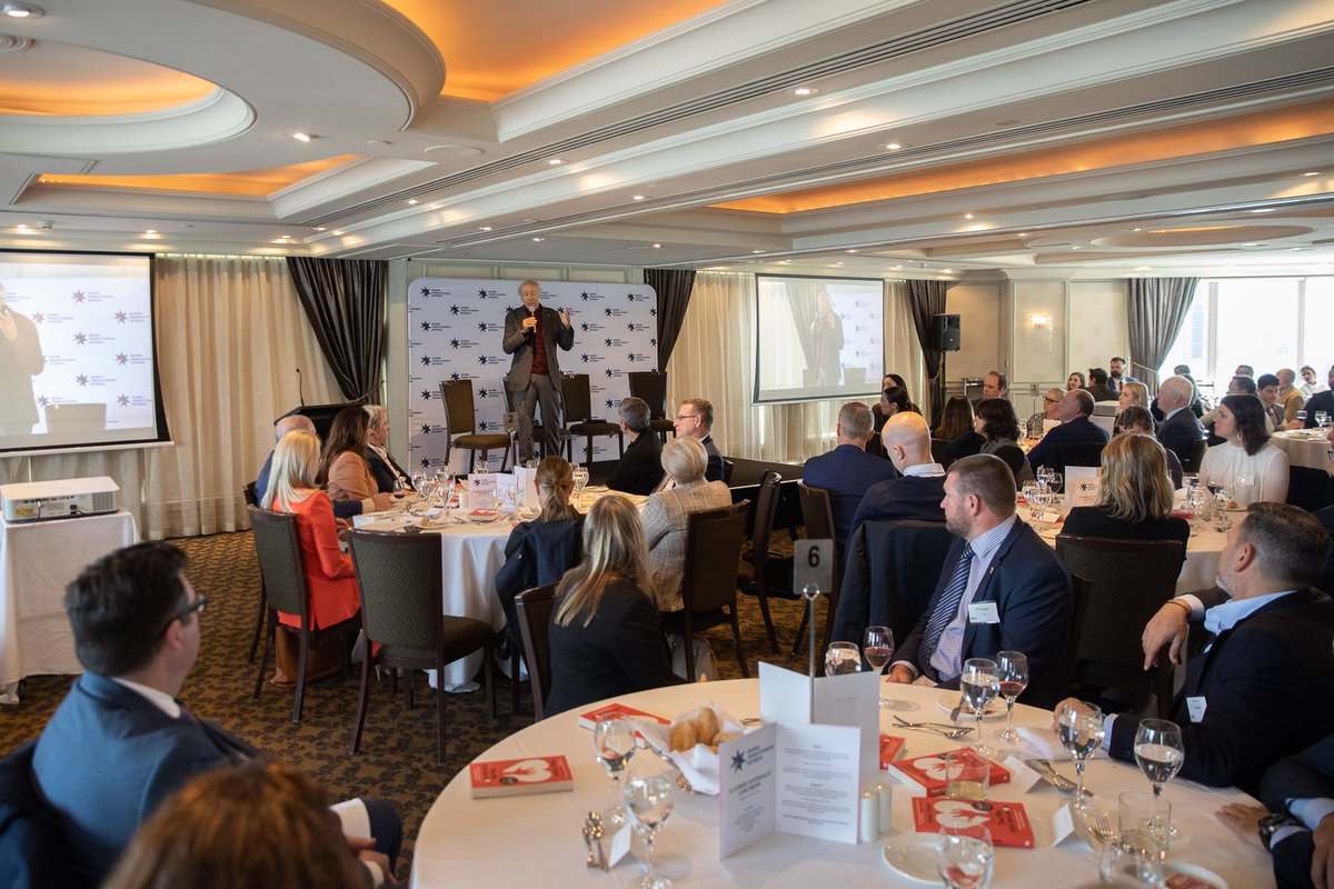 ACCINews's tweet photo. Harmony between ethics &amp; profitability was discussed by panellists @PeterSinger, Daniel Petre &amp; Kristy Muir at ACCI's Better Australia Luncheon today.

ACCI would like to thank the panellists, as well as @vicchamber President, @kazsobels, who delivered the vote of thanks. https://t.co/Db0Wx0Uvy1