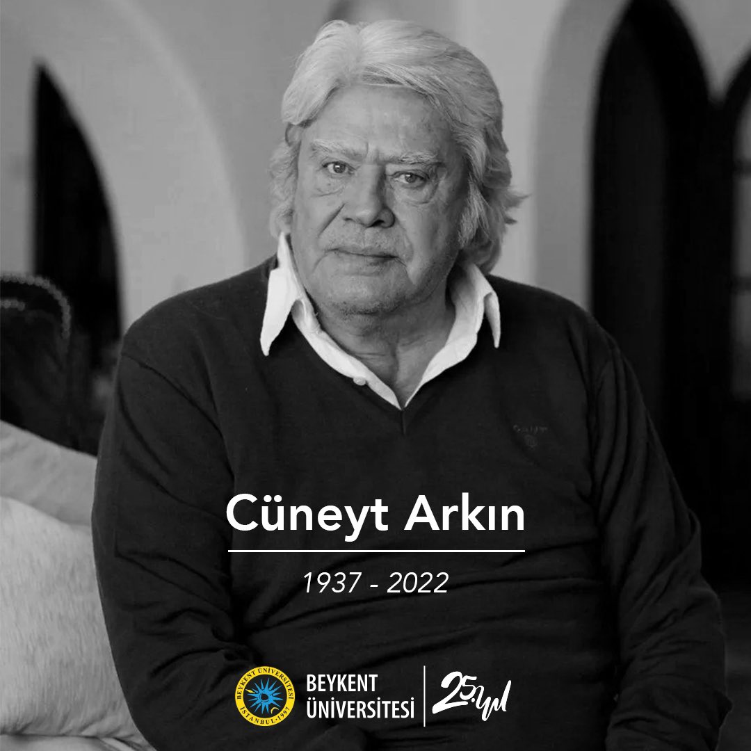 Türk sinemasının usta oyuncusu Cüneyt Arkın’a Allah’tan rahmet, ailesi, sevenleri ve bütün sanat camiasına başsağlığı dileriz. 

#CüneytArkın