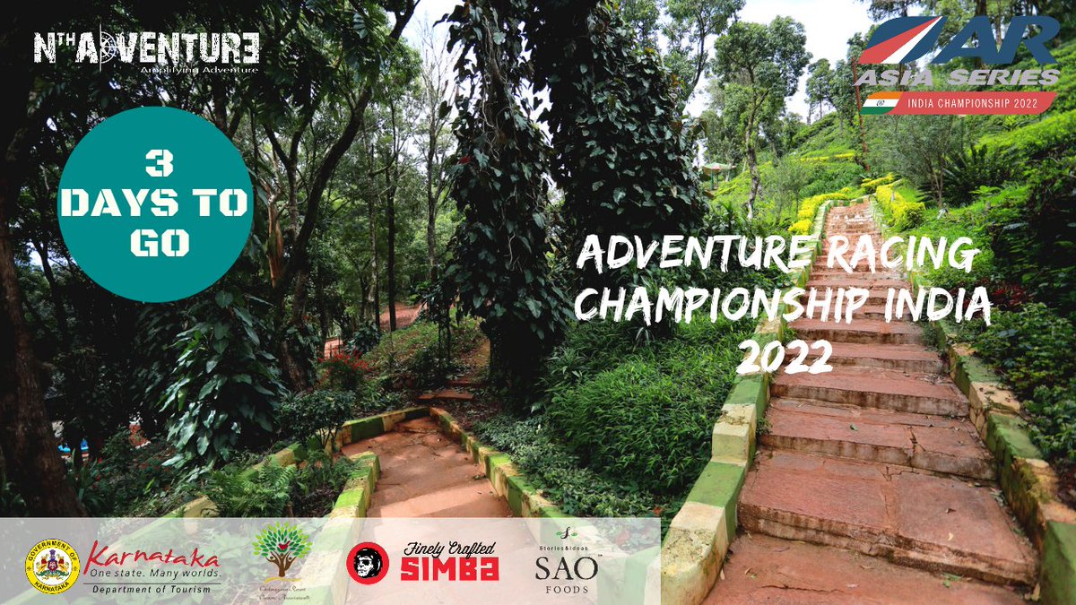 THREE DAYS TO GO..

𝐀𝐑 𝐂𝐇𝐀𝐌𝐏𝐈𝐎𝐍𝐒𝐇𝐈𝐏 𝐈𝐍𝐃𝐈𝐀  𝟐𝟎𝟐𝟐 🇮🇳 
#nthadventure #adventureracing