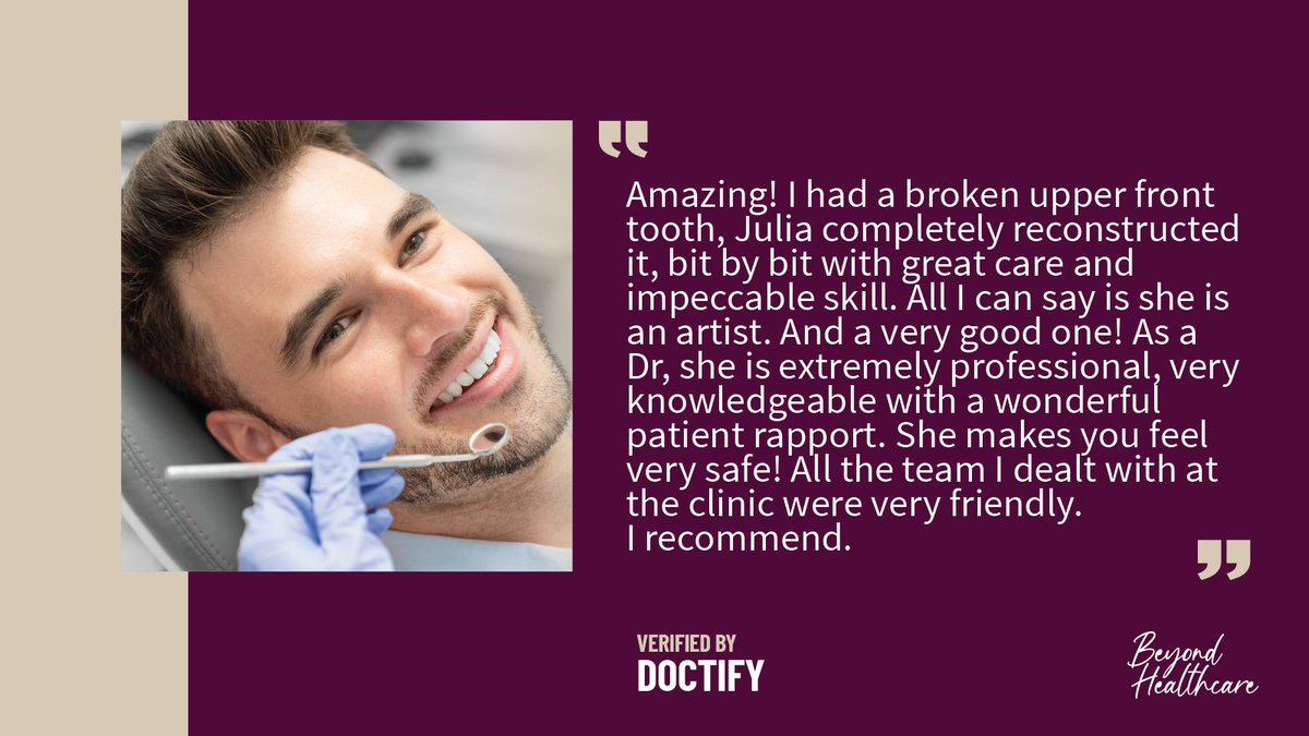 Another great testimonial for our wonderful dental team here at OSD Healthcare. Whether you require emergency dentistry or a general check-up, we are on hand to support you. Call our team today on 01442 331 378 to secure an appointment.