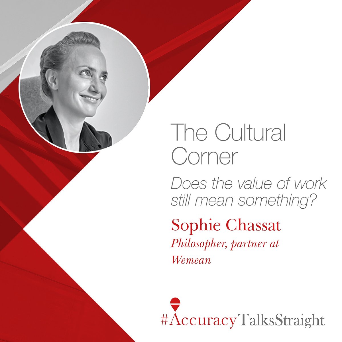 The signals of a form of revolt, or even disgust with work, are multiplying. In the fourth edition of #AccuracyTalksStraight, philosopher and partner at WEMEAN Sophie Chassat shares her views on the topic.
Read more: accuracy.com/accuracy-talks…