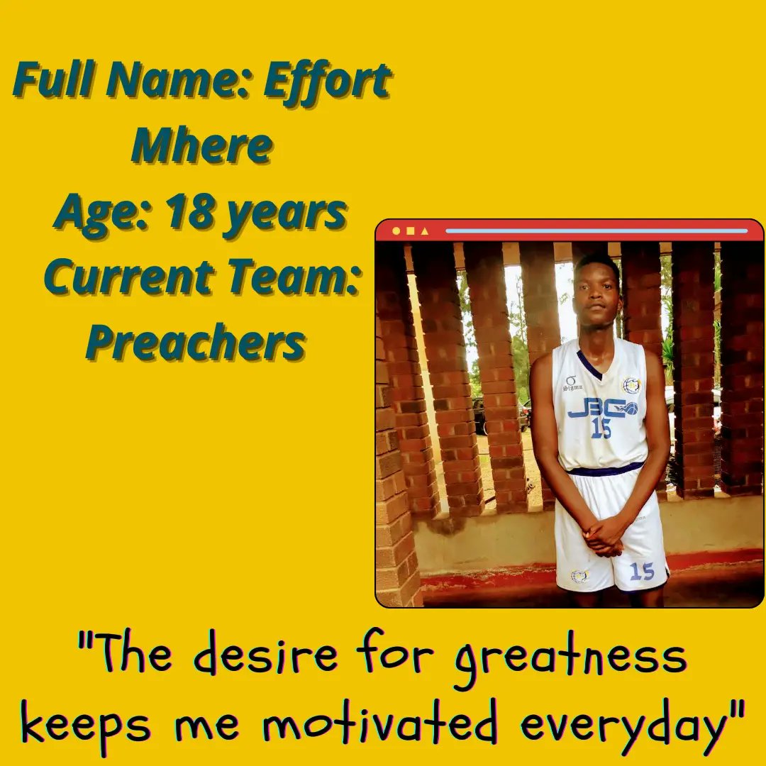 hba_zim's tweet photo. Player Spotlight on Effort Mhere. A young man making moves in the local basketball space https://t.co/TobDQZDenq
