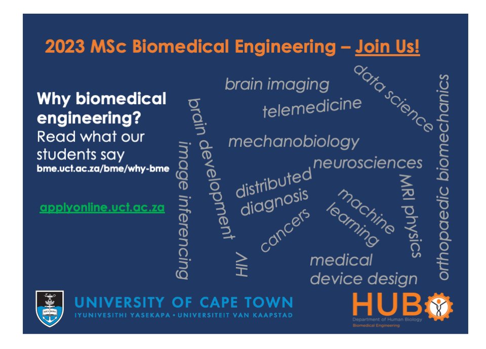 Biomedical Engineering at UCT tweet media