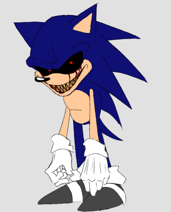 Fun Fact: The original Sonic.exe (2011) has grey shoes instead of red : r/ SonicEXE