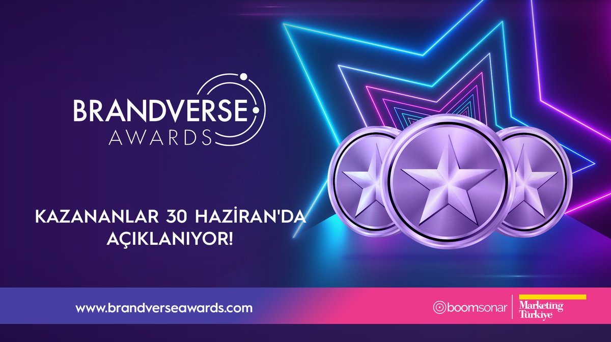 Brandverse Awards (@brandversea) on Twitter photo Beklenen tarih yaklaşıyor! Sektörün en iyilerinin bir araya geleceği Brandverse Awards ödül töreni, 30 Haziran'da Hilton İstanbul Bomonti Hotel & Conference Center’da gerçekleşiyor.
Detaylı bilgi: contact@brandverseawards.com Beklenen tarih yaklaşıyor! Sektörün en iyilerinin bir araya geleceği Brandverse Awards ödül töreni, 30 Haziran'da Hilton İstanbul Bomonti Hotel & Conference Center’da gerçekleşiyor.
Detaylı bilgi: contact@brandverseawards.com