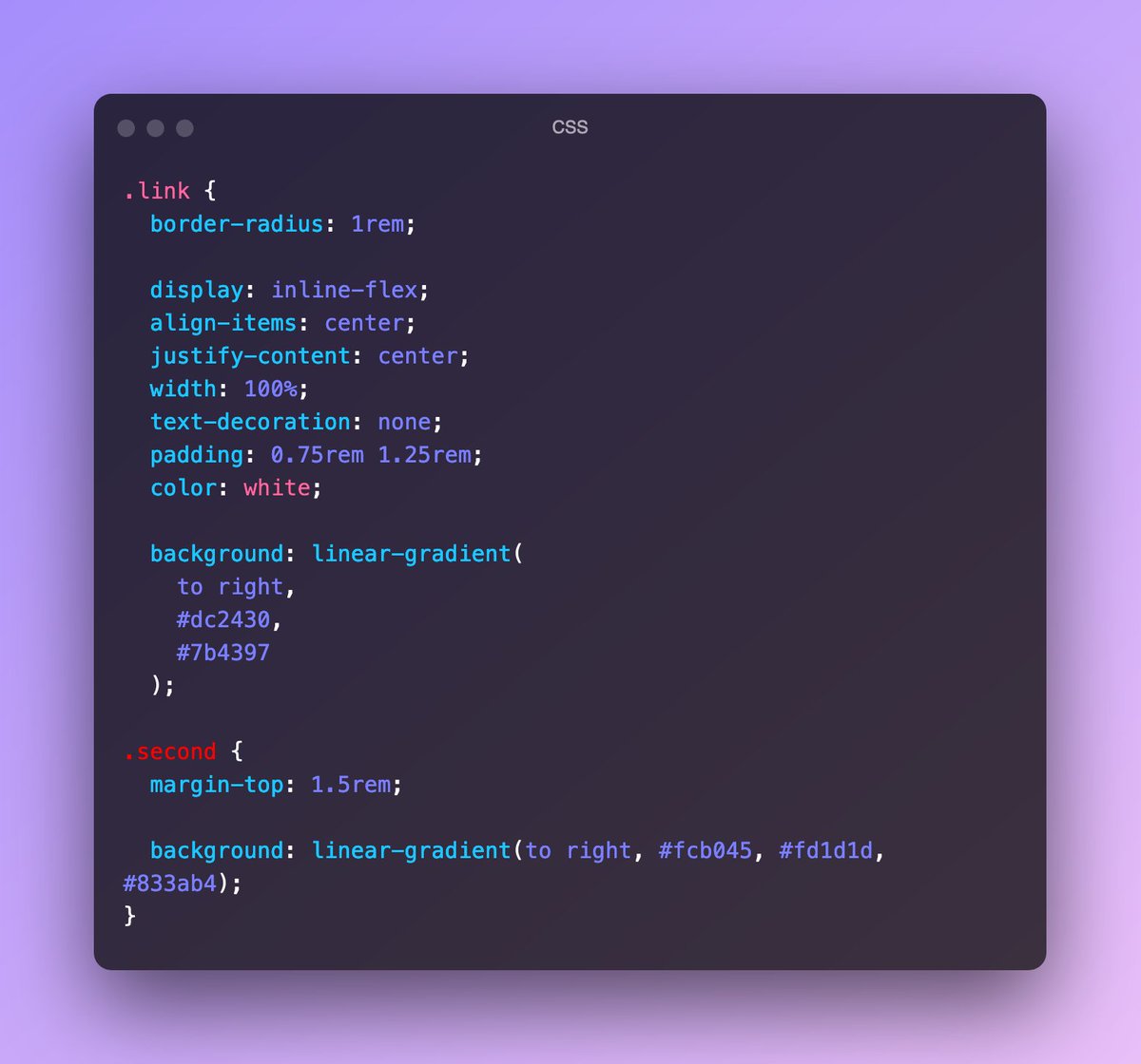 <a href="/DevBytesApp/">DevBytes</a> ♦︎ Now we will design the "link" class and "icon" class.