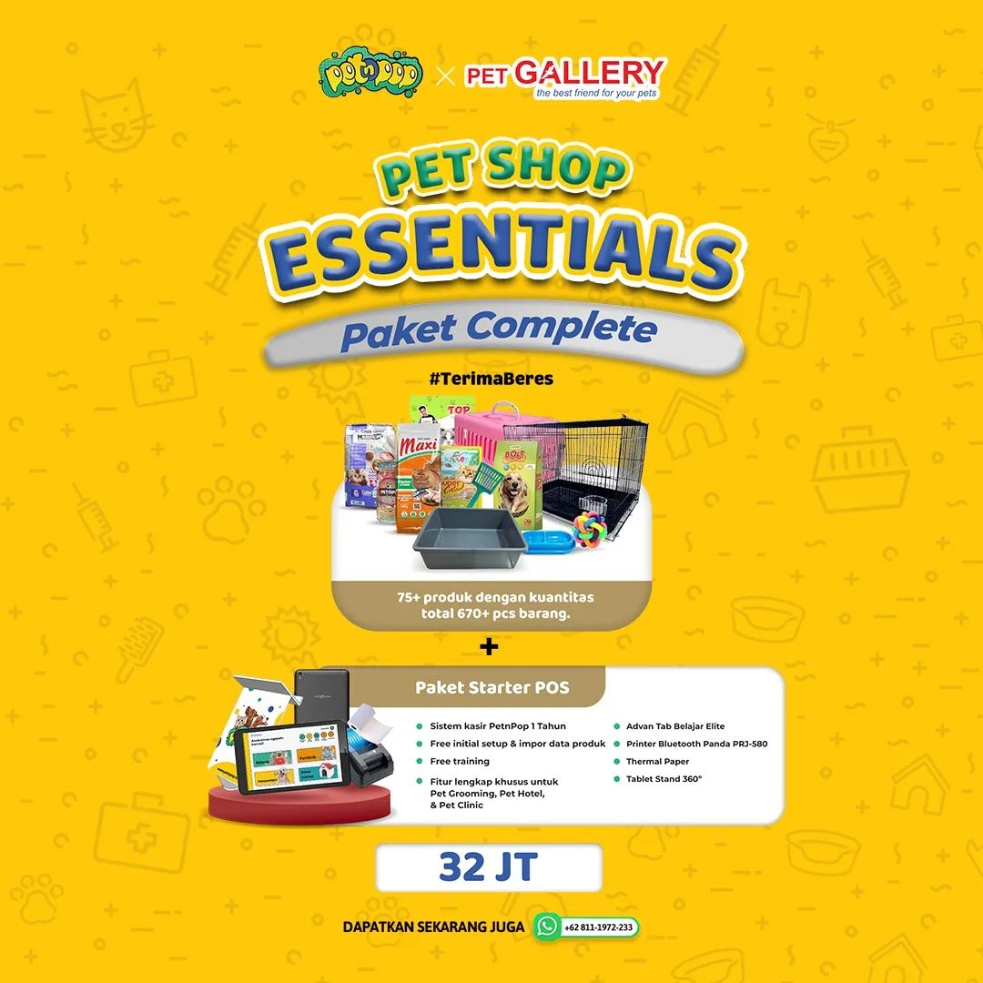 petnpop's tweet photo. #TERIMABERES Bisnis Pet dengan Pet Shop Essentials!

Lengkap fitur-fitur Aplikasi Kasir, mulai dari Pet Shop, Pet Grooming, Pet Hotel, sampai Pet Clinic. 

 Kamu dapat produk jualan dan sistem kasir dari PetnPop. Ambil promonya di sini https://t.co/gytx0lccO5 https://t.co/LQTkRUe6gR