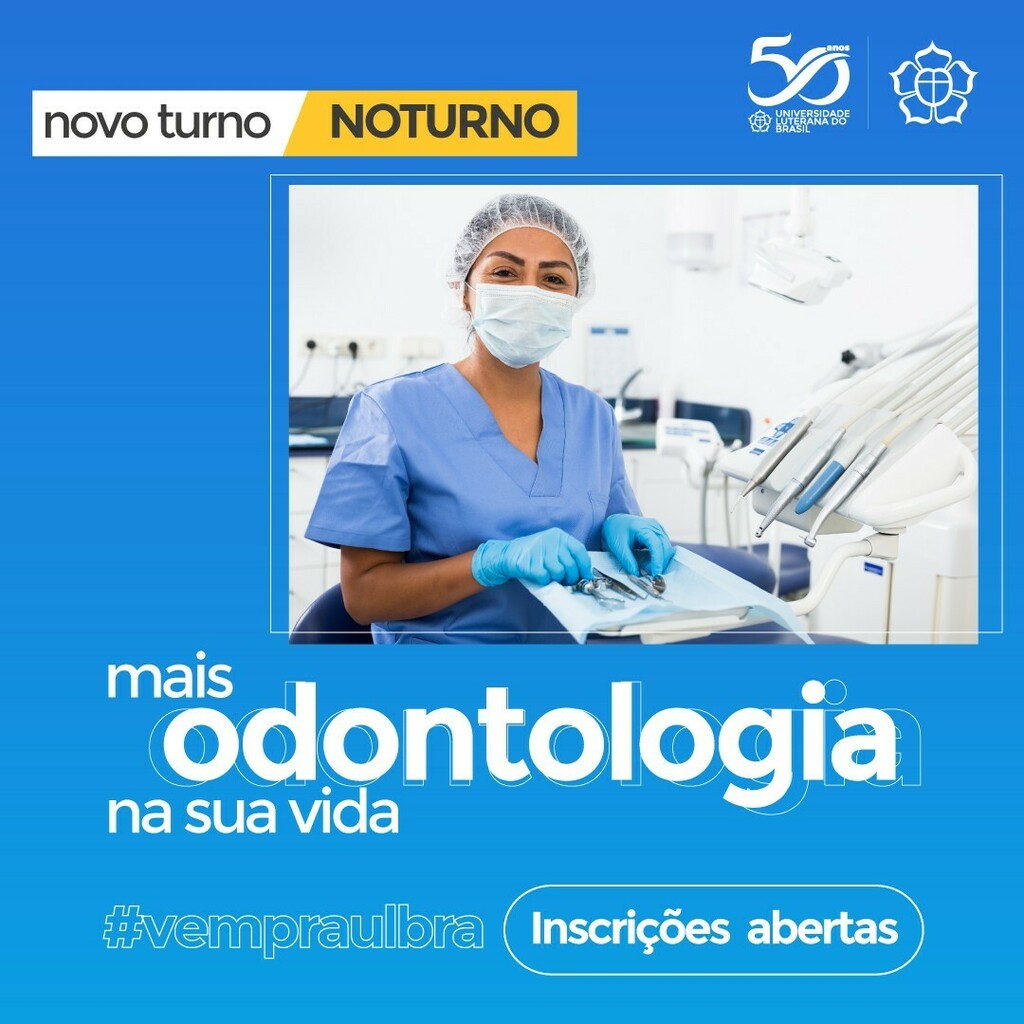 ulbracds's tweet photo. NOVIDADE!

Agora, o curso de Odontologia da Ulbra Cachoeira do Sul é noturno!
É a sua chance de conquistar a graduação tão sonhada com mais flexibilidade nos seus horários!
Acesse https://t.co/mVIlF6eVcj para saber mais.
#vempraulbra https://t.co/VKSZwgNMVj https://t.co/dRL4puCZKT