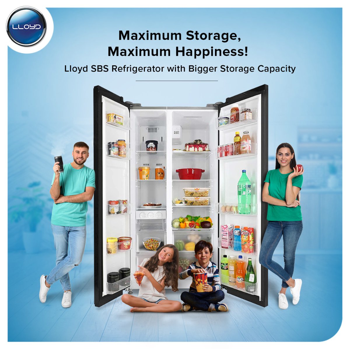 MyLloydIndia's tweet image. Not just another refrigerator! Lloyd SBS Refrigerator comes with a Bigger Storage Capacity that includes Double Vegetable &amp;amp; Fruit Box so that you never run out of stock.

Buy Now: bitly.ws/suiQ

#Lloyd #LloydRefrigerator #BefikarKaroStock #FreshnessRahegiLock