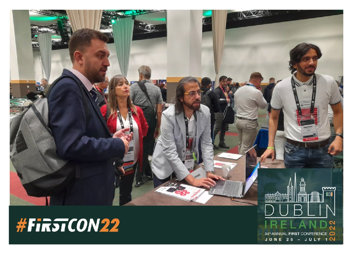 teamCTM360's tweet photo. Highlights of Day 1:
After an incredible day at #FirstCON22, our experts are ready to meet more amazing people.
Pass by the @teamCTM360 booth and request a free demo!
@mirzaasrar @FIRSTdotOrg #CyberSecurity https://t.co/2m1Bn1TJRk