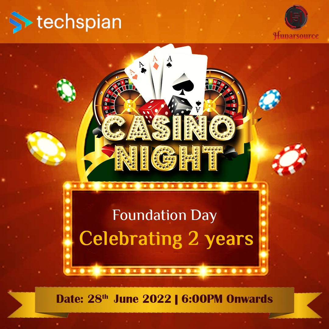 hunarsource's tweet image. @Techspian_ , 𝐈𝐭’𝐬 𝐲𝐨𝐮𝐫 𝐝𝐚𝐲! 𝐒𝐨 𝐜𝐞𝐥𝐞𝐛𝐫𝐚𝐭𝐢𝐨𝐧 𝐢𝐬 𝐚 𝐦𝐮𝐬𝐭.

Take the notion of friendly competition to a new level with Hunarsource all in &quot;𝐂𝐀𝐒𝐈𝐍𝐎 𝐍𝐈𝐆𝐇𝐓&quot; today at 6 PM.

hunarsource.com
.
.
#CompanyAnnualDay #corporateeventideas