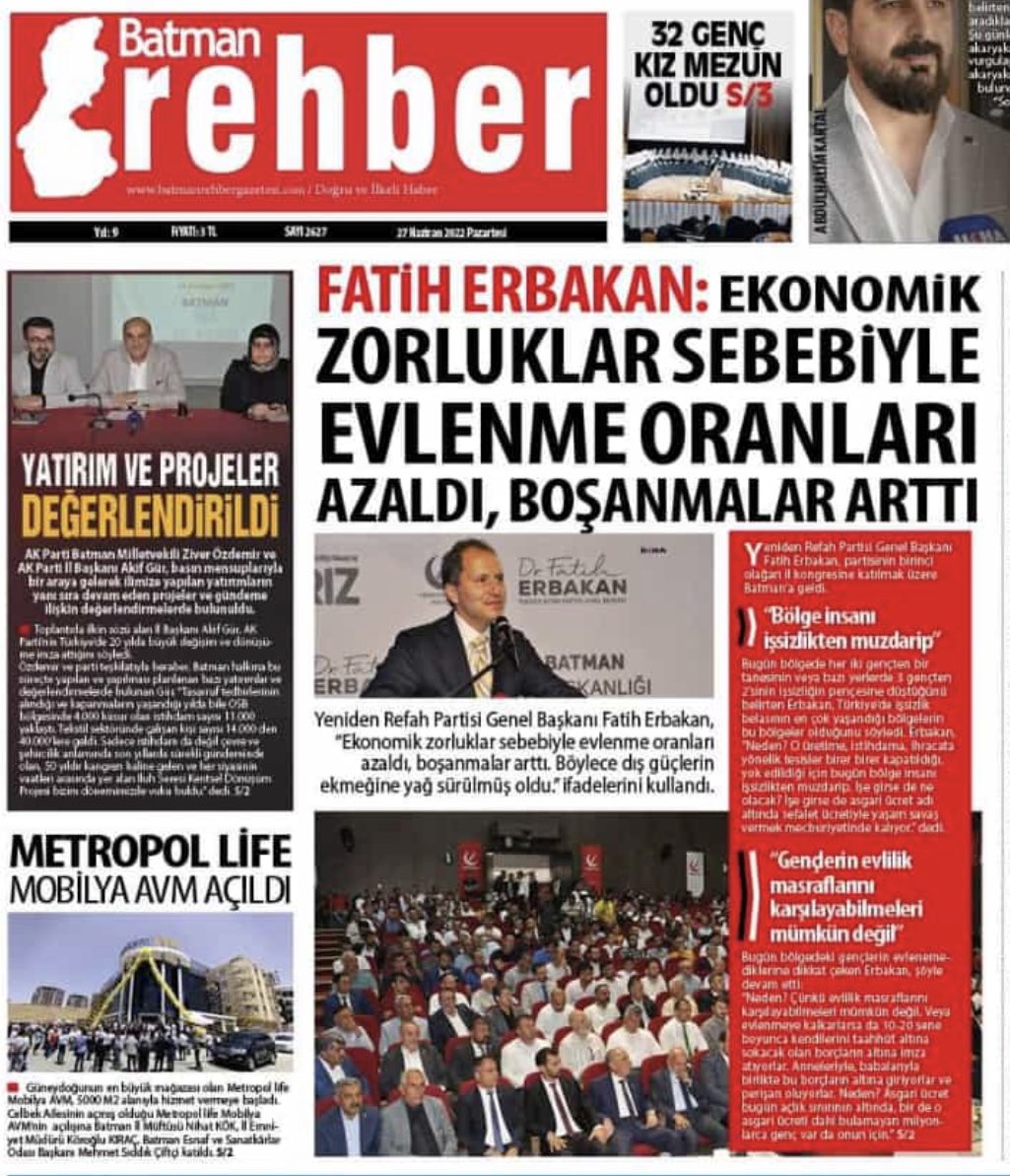 fthllhtas's tweet photo. Yeniden Refah BATMANDA #basın #refah #fatiherbakan #batman #LGBT #faiz #yenidendirileceğiz #yenidenrefah #gençrefah https://t.co/dBVD1MnzgH