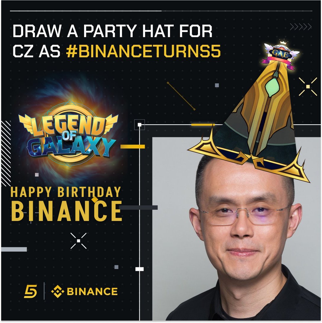 🎉 Happy Birthday <a href="/binance/">Binance</a> and <a href="/cz_binance/">CZ 🔶 BNB</a>!!!

(This is just a regular congratulation post, and we wish Binance the best in the future)

#BinanceTurns5 #CZBdayHat #Binance