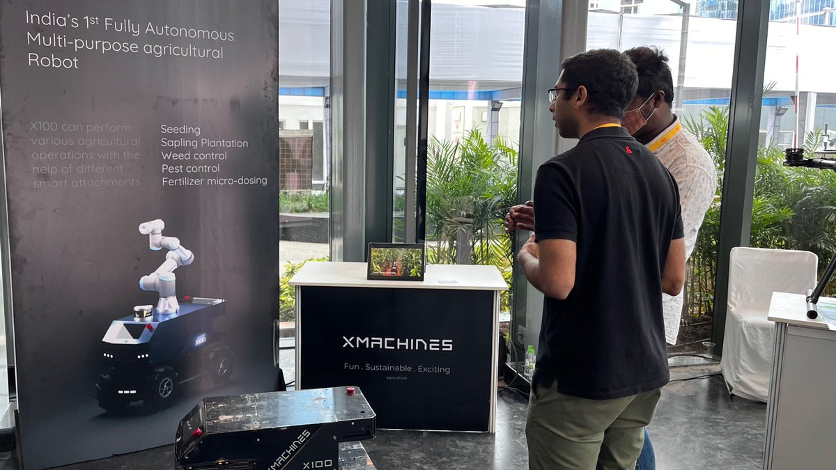 XMachines is transforming the agricultural and manufacturing industry by providing innovative AI &amp; robotics solutions.  

#XMachines team showcasing their solutions at the #WorldsLargestInnovationCampus, in #StartupShowcase.