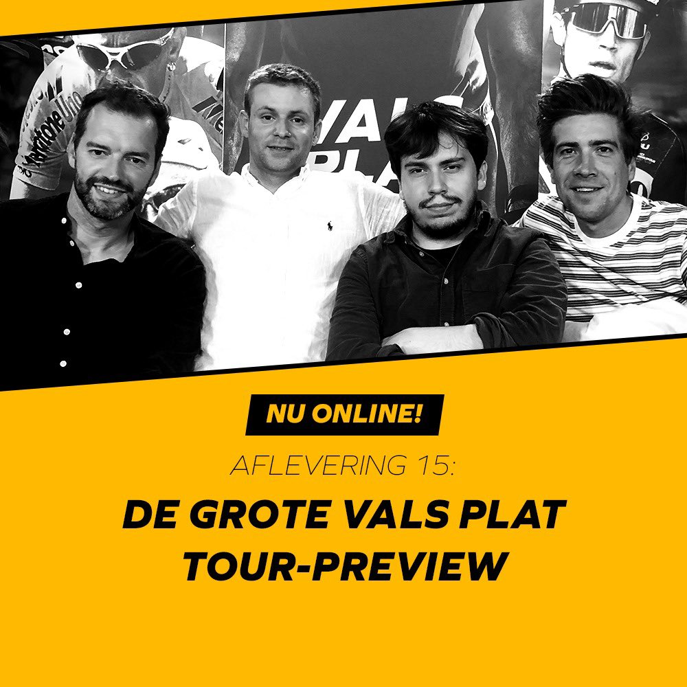 In deze langste Vals Plat ooit blikken <a href="/SVandenhende/">Sander Vandenhende</a> en <a href="/jappelone/">Jappe Tooten</a> vooruit op de Tour. Dat doen ze met de legende <a href="/HannesTahon/">Hannes Tahon</a> en de podcastmaagd Jonas Maes. Over een mogelijke tattoo op Jappe zijn gat, de mama van Hannes en de Sporza Wielermanager. Nu overal online!