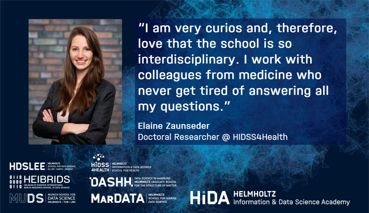 Helmholtz Information & Data Science Academy HIDA (@hidadigital) on Twitter photo In my PhD @HIDSS4Health, I apply mathematical models to support newborn screening diagnostics for rare diseases. Want to learn more about it? 👉hidss4health.de/#projects
#datascience <a href="/helmholtz_en/">HelmholtzAssociation</a>
@EZaunseder <a href="/DASHHPhD/">DASHH Interdisciplinary Helmholtz Graduate School</a> @hds_lee @HeibDs <a href="/MunichDS/">MUDS</a> @data_mar In my PhD @HIDSS4Health, I apply mathematical models to support newborn screening diagnostics for rare diseases. Want to learn more about it? 👉hidss4health.de/#projects
#datascience <a href="/helmholtz_en/">HelmholtzAssociation</a>
@EZaunseder <a href="/DASHHPhD/">DASHH Interdisciplinary Helmholtz Graduate School</a> @hds_lee @HeibDs <a href="/MunichDS/">MUDS</a> @data_mar