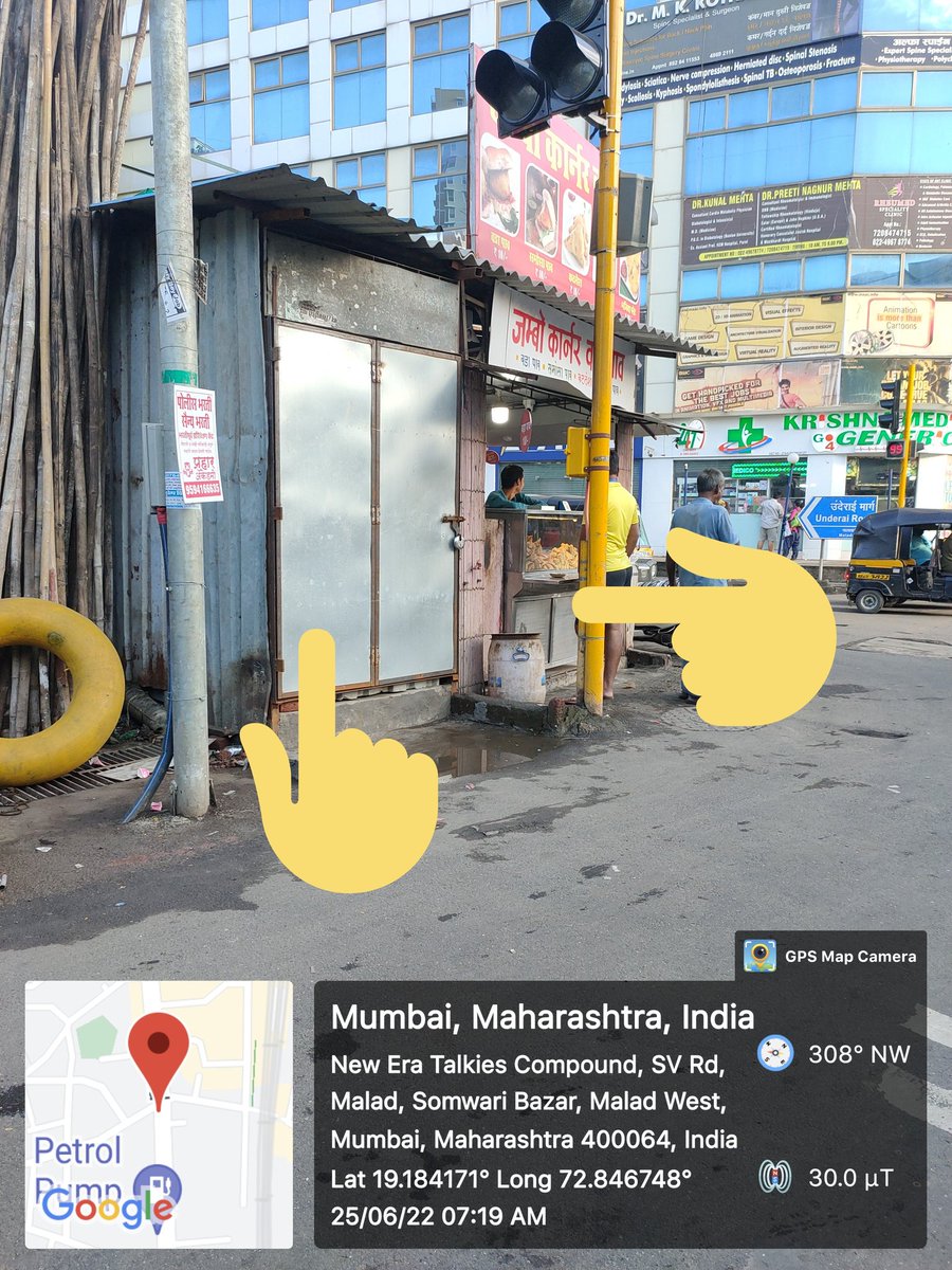 <a href="/IqbalSinghChah2/">Iqbal Singh Chahal</a> <a href="/MNCDFbombay/">M.N.C.D.F</a> <a href="/AslamShaikh_MLA/">Aslam Shaikh, INC 🇮🇳</a> requesting you to give instructions to PN ward encroachment dept to demolish the illegal stall which is being built on foothpath near new era signal S V road Malad W