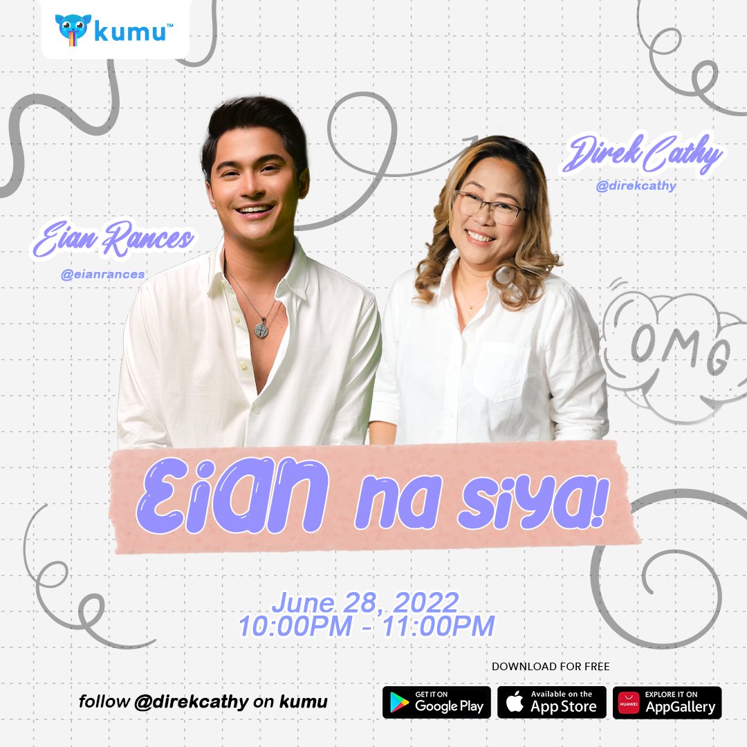 nicklentph's tweet photo. Eian na nga mga mars! Syempre after ng Kumuserye natin tonight with DustPhan syempre mag papahuli pa ba tayo kay Eian Rances? Don't miss this out! 1 on 1 talkshow with our very own Direktora Cathy Molina! 
#EianRances 

Click here to watch the live!
KUMU: https://t.co/S7Xq1ucR8X https://t.co/FOcO6hCNAS