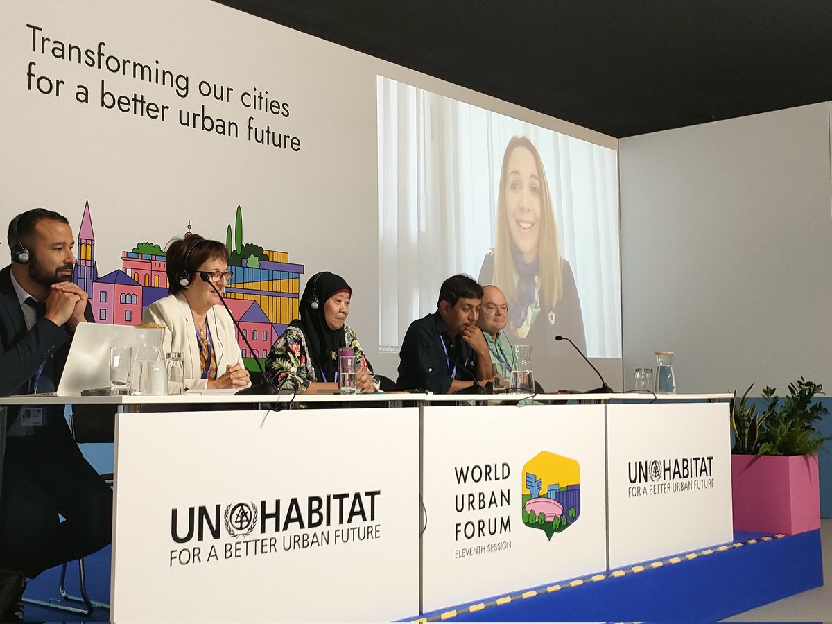 <a href="/AnaliaPastran/">Analia Pastran</a> from <a href="/SmartlyLive/">InSmartly</a> giving her first speech as the new WUC co-chair.

#theCityWeNeednow
#transformingcities
#WUF11
