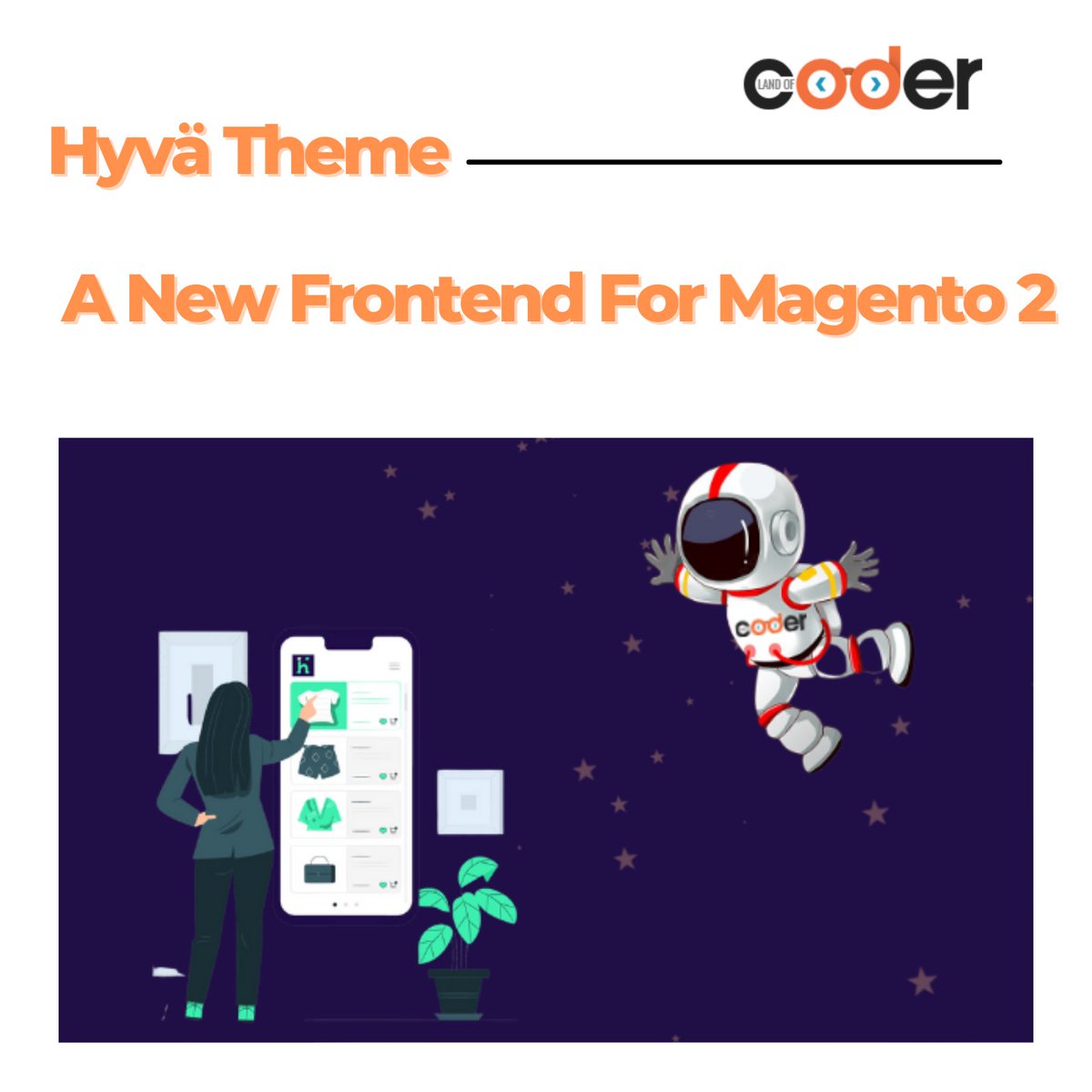 landofcoder's tweet image. HYVA THEME – A NEW FRONTEND FOR MAGENTO 2
🤔 what if Landofcoder Team creates a Mega Menu Extension version of Magento 2 that is fully compatible with the Hyvä theme?
👉 Let's find the answer in this article: bit.ly/3nmITcN
#landofcoder #HyväTheme #Magento2HyväTheme