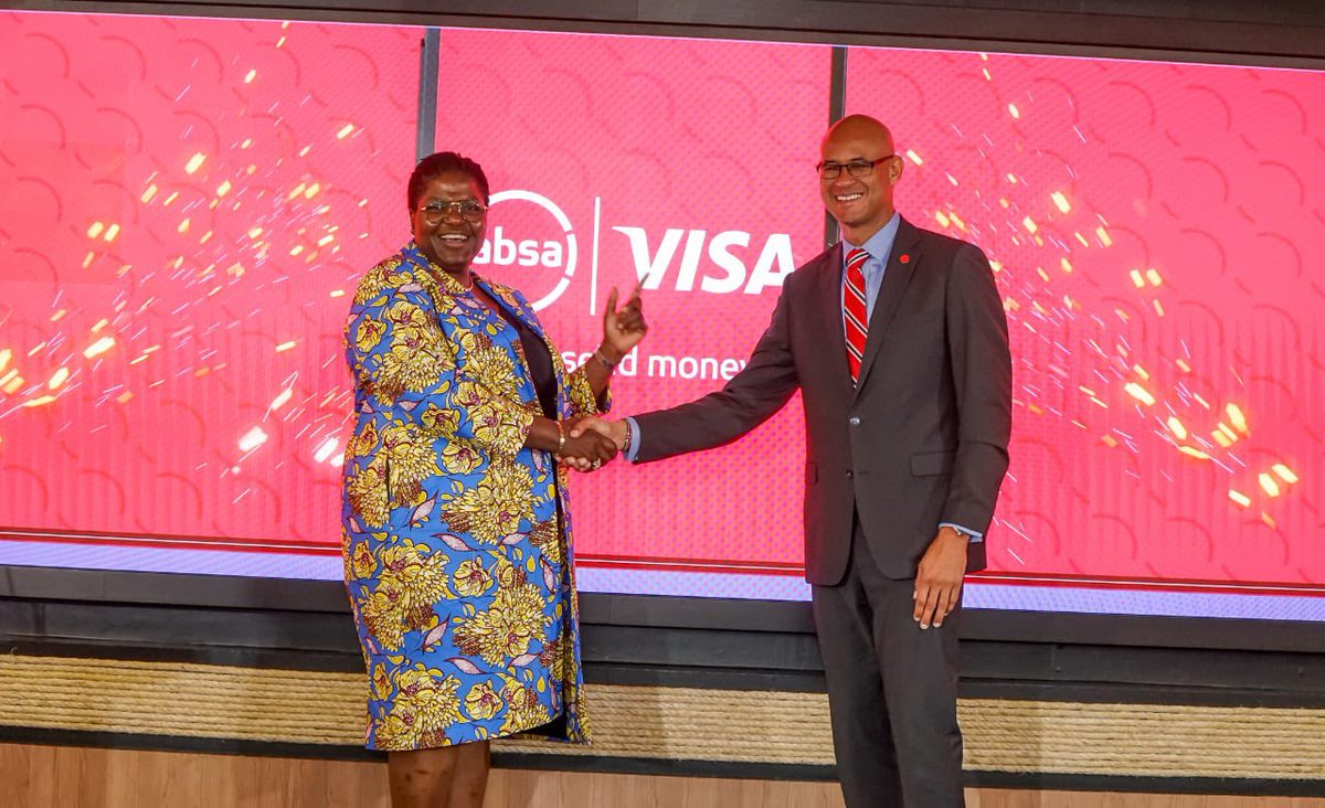 AbsaKenya's tweet photo. We have enjoyed a long partnership with @VisaKenya spanning decades, this is evident in the number of innovations we have introduced to this market together. It is because of this partnership that we are market leaders in card issuance in Kenya.#AbsaVisaSendMoney #PamojaTunawiri https://t.co/8HA1WLz8x3