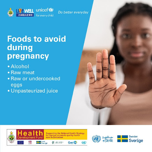 SkyzMetroFM's tweet photo. Do you know that certain foods can harm both mother and unborn baby when consumed during pregnancy?
@MoHCCZIM @UNICEFZIMBABWE @SIDA
#HDFZimbabwe
#DoBetterEveryday
#LiveWellZimbabwe https://t.co/FJ4pc1ikpw