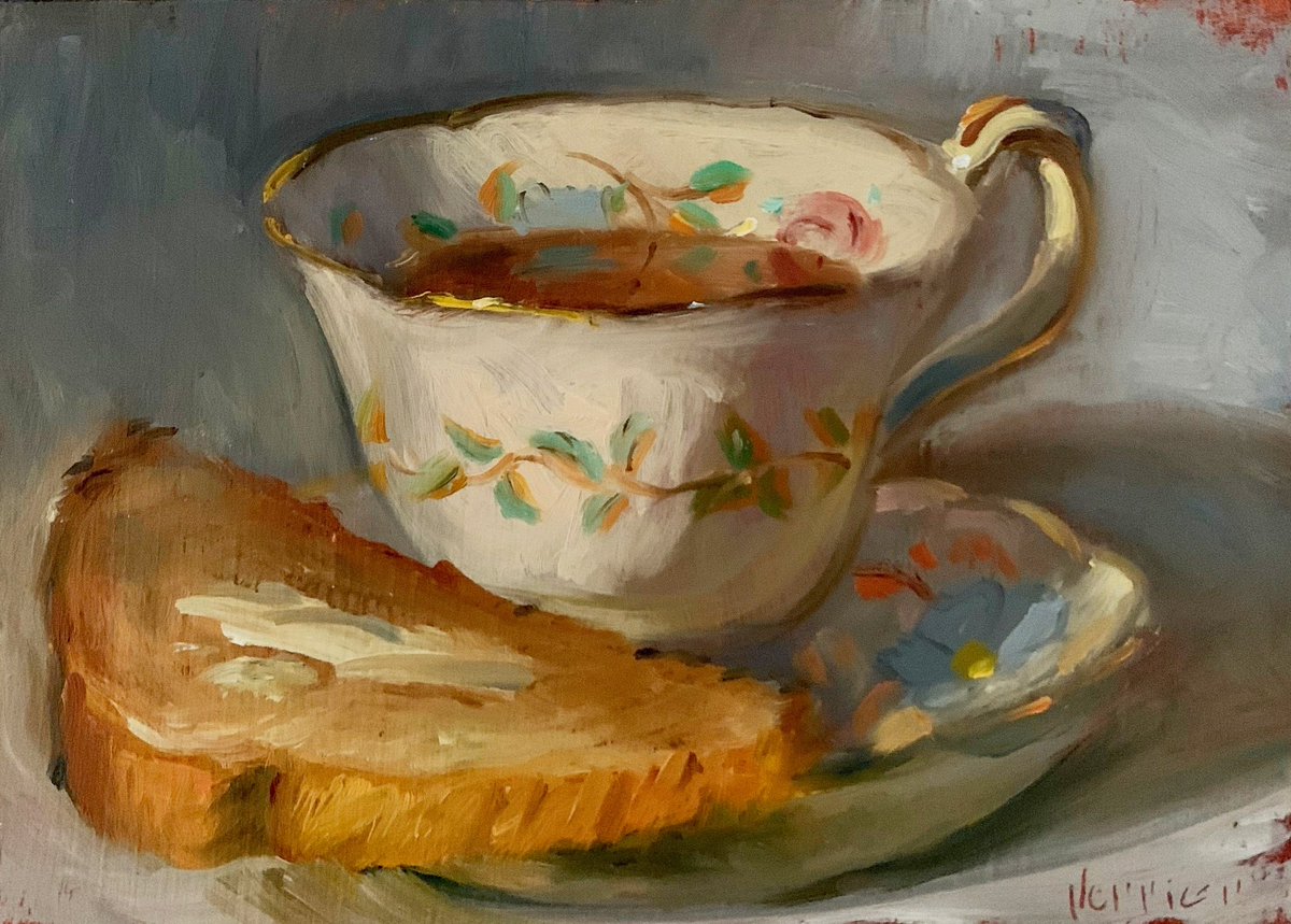 My oil painting of Tea & Toast