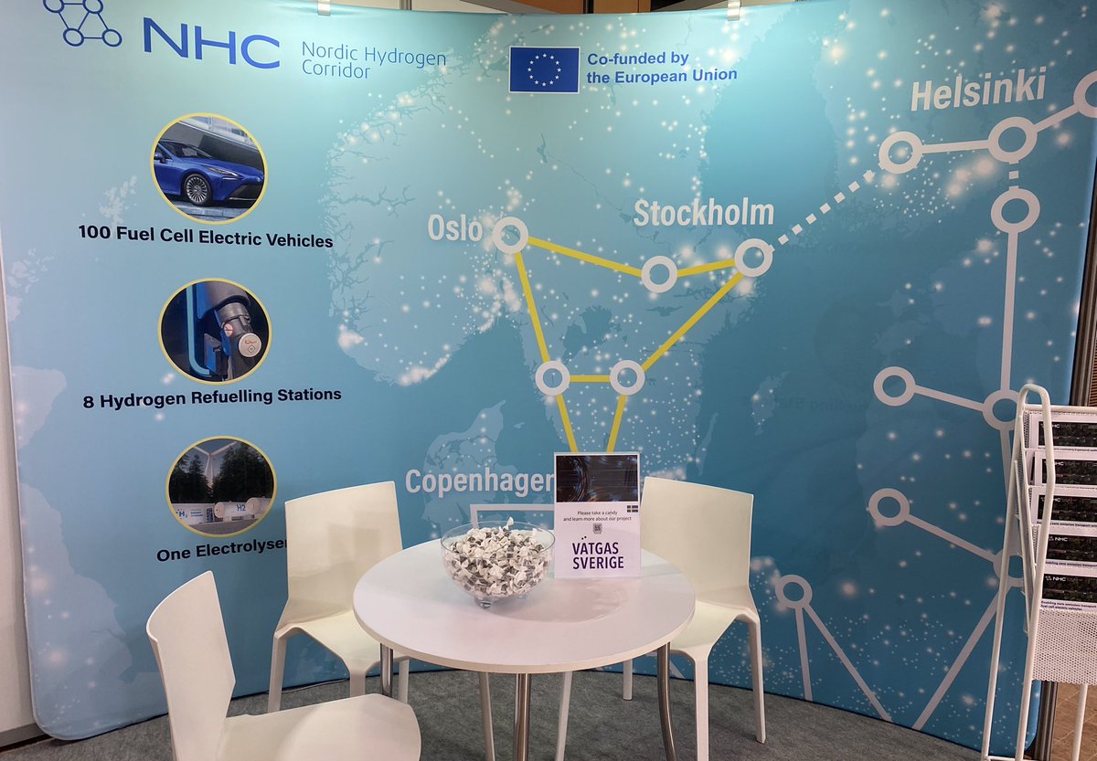 #ConnectingEurope days has started and we look forward meeting you tomorrow at our stand #NordicHydrogenCorridor, next to the Hydrogen Pavilion!    
#CleanHydrogen #MakeitH2appen