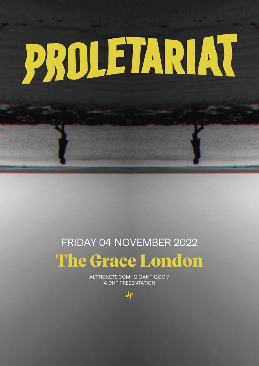 A band that crafts a truly exhilarating sound, <a href="/ProletariatUK/">Proletariat</a> head out on their first ever headline tour in November 2022! Including a show at London's <a href="/thegraceldn/">The Grace</a> on Friday 4th November.

Tickets go on sale this Friday at 10am, set a reminder here: bit.ly/3xXIHWh