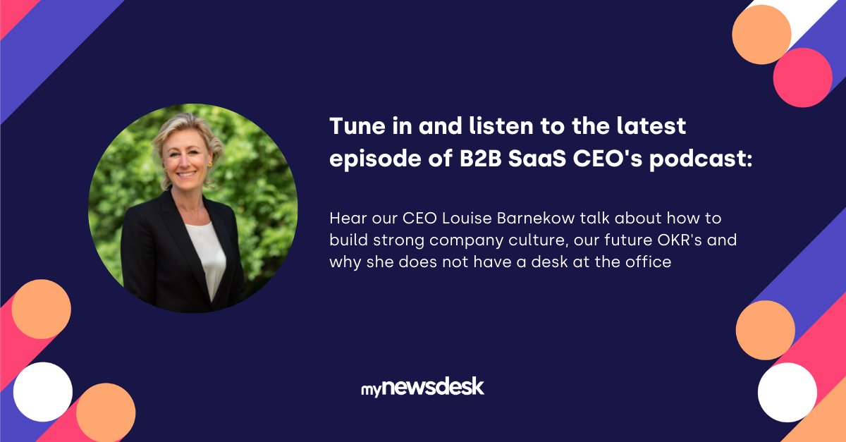 Tune in and listen to our CEO Louise Barnekow in the latest episode of the B2B SaaS CEOs podcast together with Josef Fallesen.

You'll find the podcast where you're listening to podcasts by searching "B2B SaaS CEOs". https://t.co/8bCCAtsIVY
