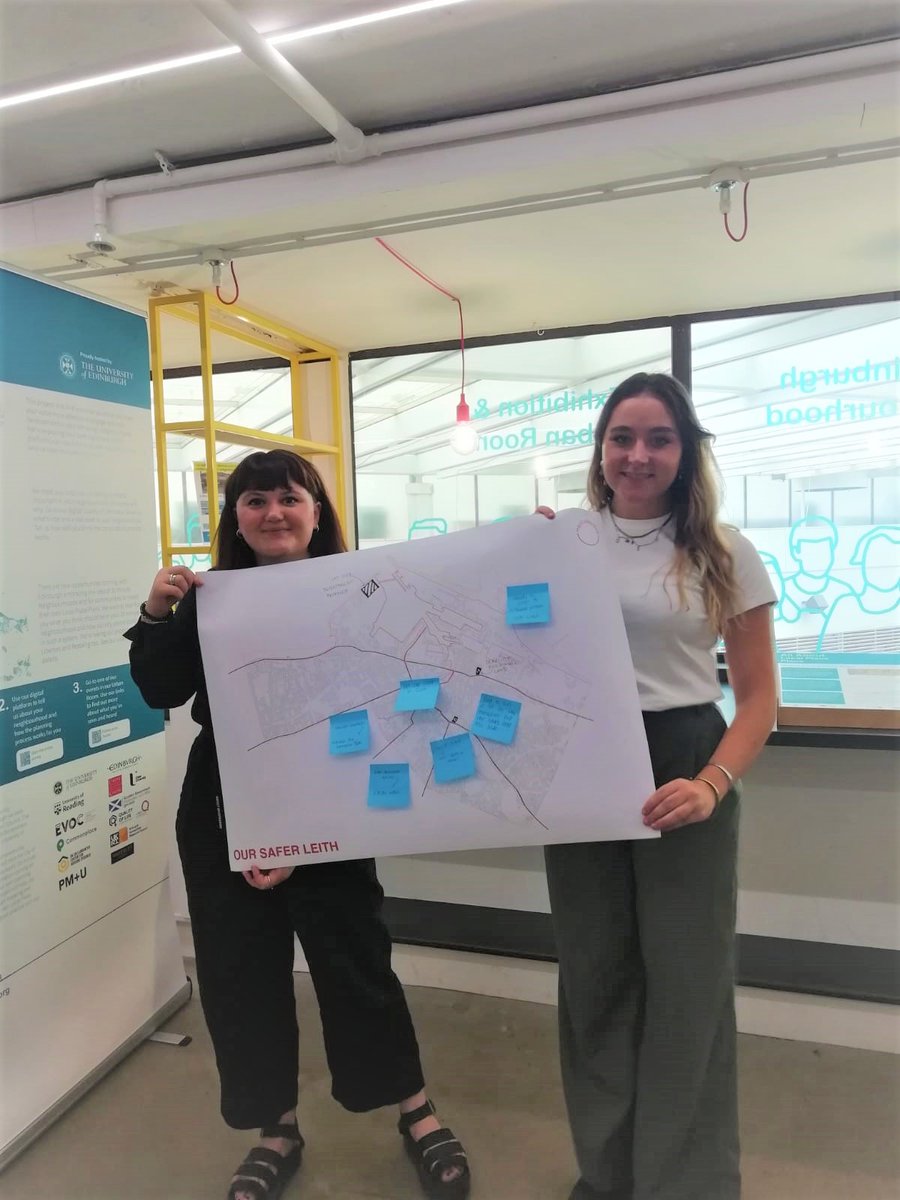 edinburgh_our's tweet photo. @Her_Collective_ is here today! Stop by the #ouredinburghneighbourhood urban room and learn about their project exploring the safety of women in #Leith. Learn more about this initiative here - https://t.co/nAhc7sDmAt https://t.co/NWWQM7slV6
