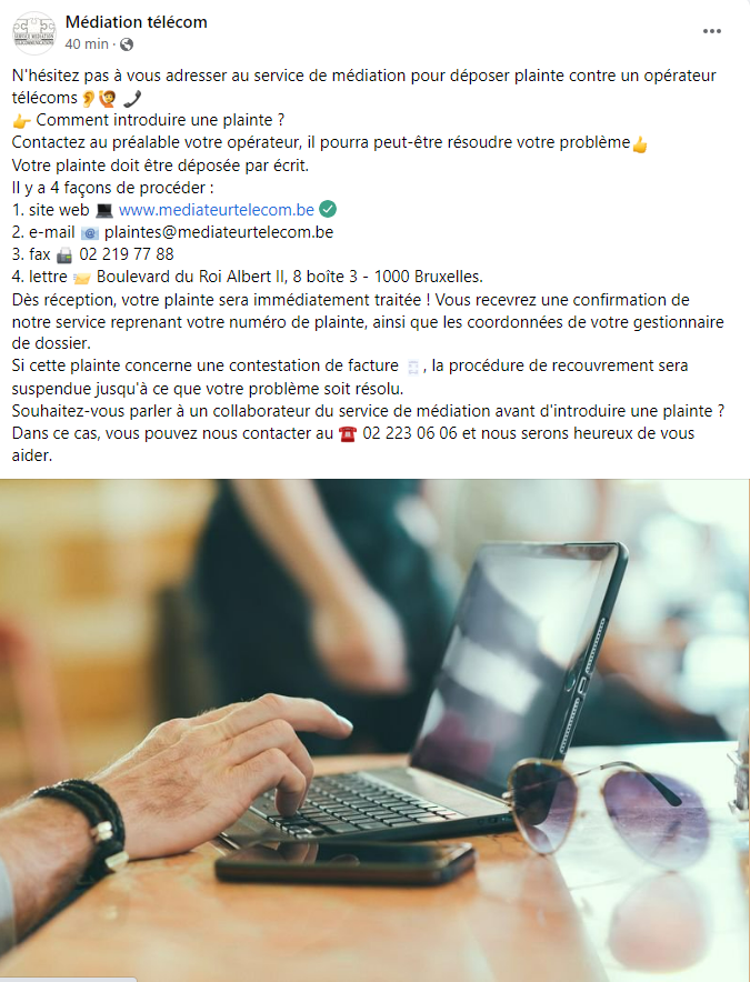 Un souci avec un opérateur télécom ? Pas satisfait de sa réponse ? La procédure pour introduire une plainte au service de médiation des télécoms, c'est par ici 👇 #Gratuit #indépendant #confidentialité