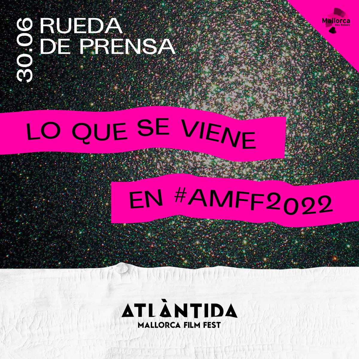 Este jueves desvelaremos toda la programación de la edición física de Atlàntida Mallorca Film Fest. La parte de #AMFF2022 que viviremos allí, en Mallorca.

Spoiler: es INCREÍBLE✨

📍A las 11.30h desde el Cine Doré.