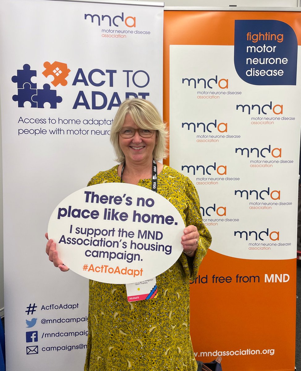 mndcampaigns's tweet photo. Great to be speaking to councillors from across the country about the #ActToAdapt campaign.

People with #MND deserve to live in safe and accessible homes. 

Thank you to @alisonhholt &amp; @respectiow for stopping by! @LGAcomms #LGAConf22 #BuildBackLocal https://t.co/g6jfHzfY9y