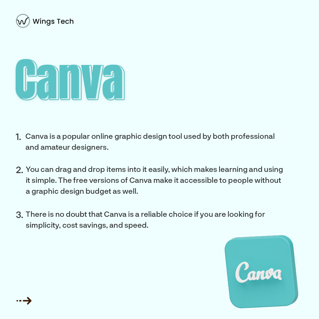 wingstech's tweet image. Graphic images that are attractive and catchy are likely to make a good impression on website visitors and social media users. The difficulty is creating a unique and appealing design for someone who does not have a design background.
#wingstech #graphicdesign #graphicdesigntools