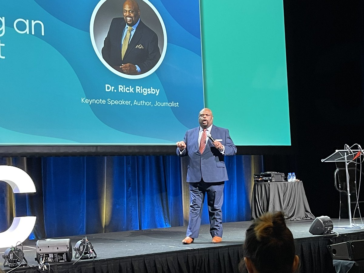 <a href="/DrRickRigsby/">Dr. Rick Rigsby</a> leaving us with words to leave by: don’t judge, be early and BE KIND #MSC2022 #K12