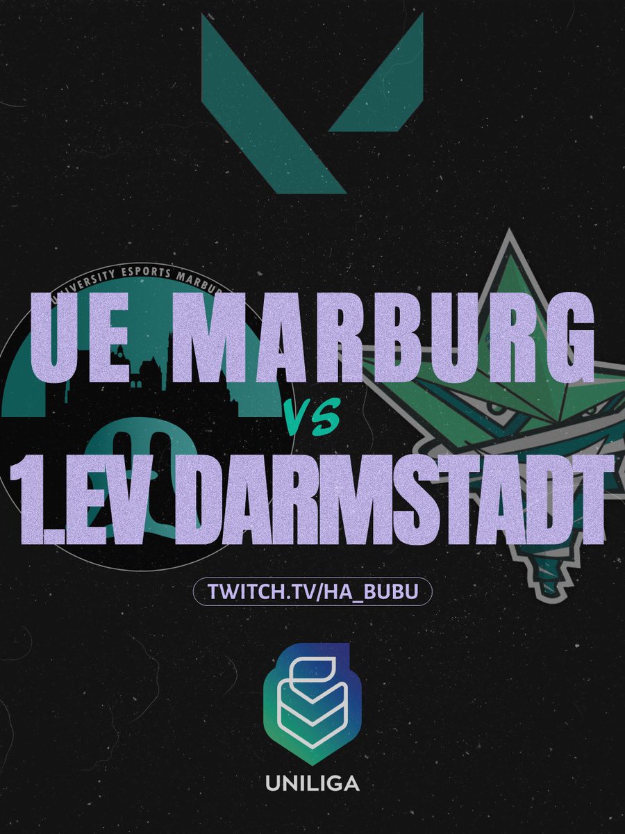Bin wieder hinter dem Mikro unterwegs, spannendes Do or Die Match im Kampf um die Uniliga-Playoffs!

🗓️ Heute, 21:00 Uhr
⚔️ University eSports Marburg vs. <a href="/1_EVD/">1. eSport Verein Darmstadt</a>
🏆 <a href="/uniligaGG/">Uniliga</a> BO3
🎙️ /w <a href="/Ben_Eddo/">Bennet 🌞</a> 
 
📺 twitch.tv/ha_bubu
