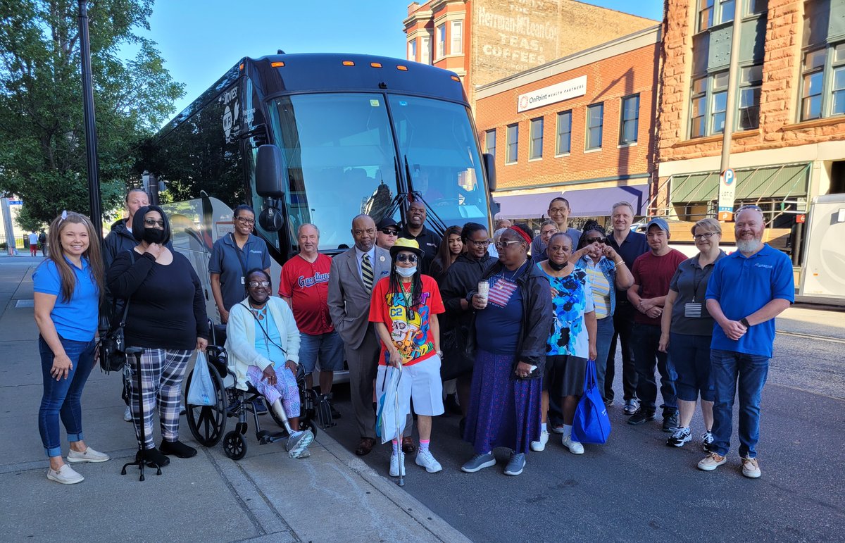 All smiles this beautiful morning as a group of clients and staff members travel to Ohio's 2022 Recovery Celebration in Columbus hosted by @OhioMHAS <a href="/OACBHA/">OACBHA</a> <a href="/pegsfoundation/">Peg's Foundation</a>. More photos to come!