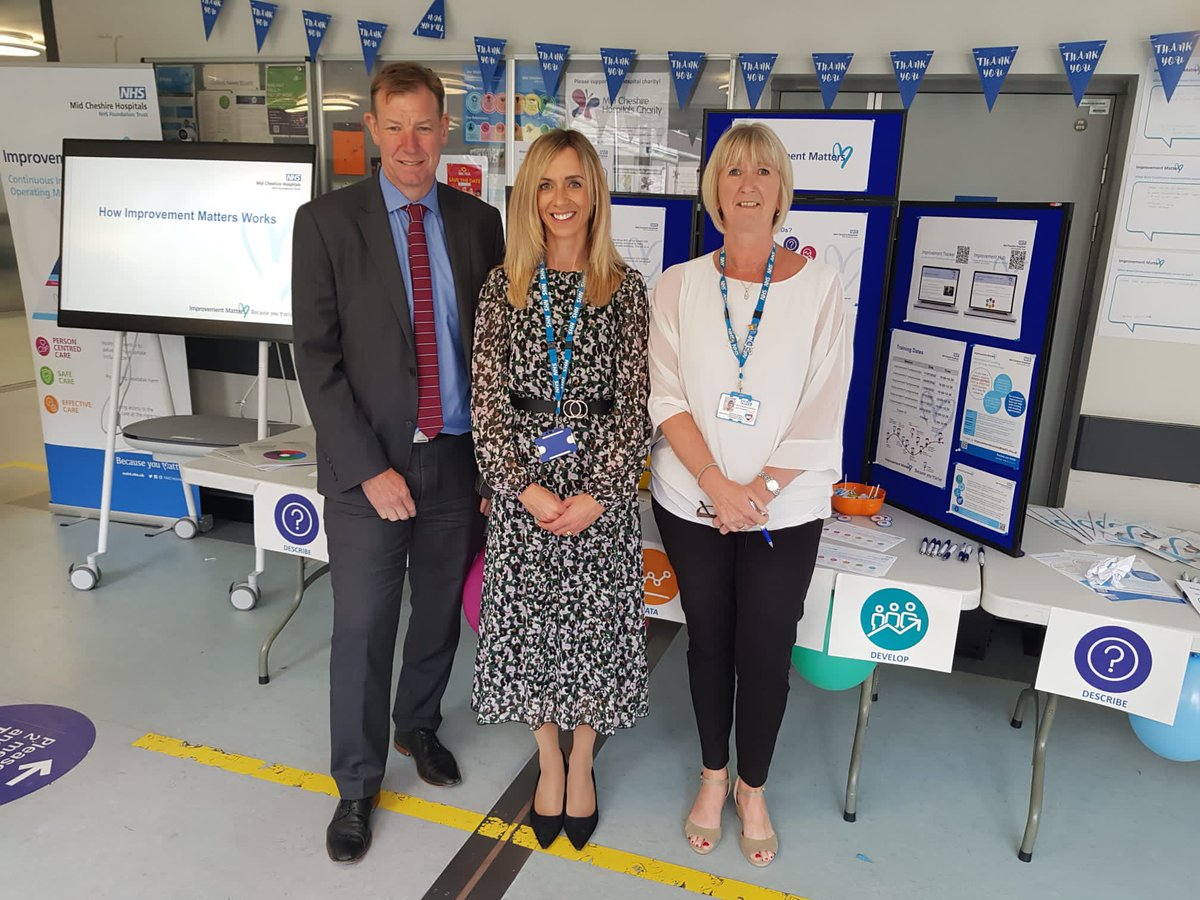Delighted to be supporting the launch of our new Continuous Improvement approach ‘Improvement Matters’ today at Leighton Hospital ( the team will be across all other sites over the next few days) @MidCheshireNHS @ClareHammell @Lauren982 @bennett_os @CallamJames @mchtimprovement